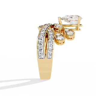 Multi-Cut Cocktail Ring