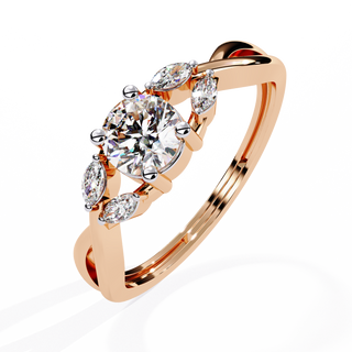 Round Marquise Cocktail Ring