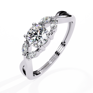 Round Marquise Cocktail Ring