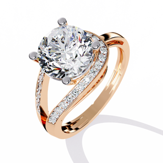Pave Solitaire Ring