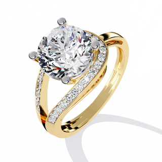Pave Solitaire Ring