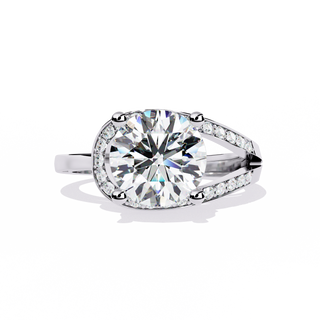 Pave Solitaire Ring