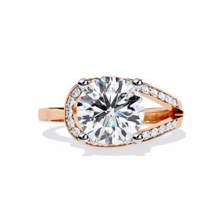 Pave Solitaire Ring