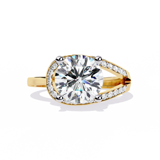 Pave Solitaire Ring