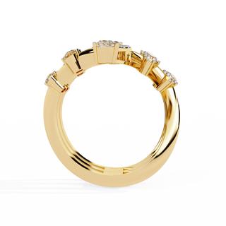 Mixed-Cut Cocktail Ring
