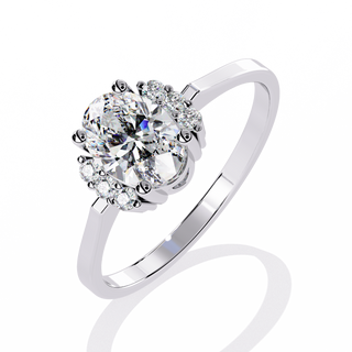 Oval Accent Ring