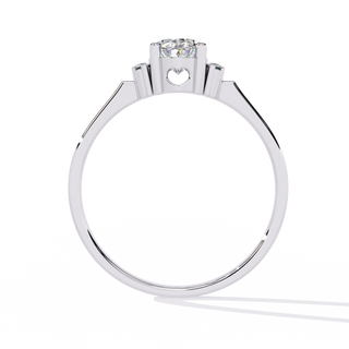 Oval Accent Ring