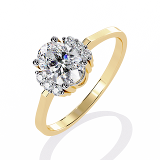 Oval Accent Ring