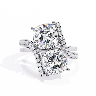 Twin Cushion Ring