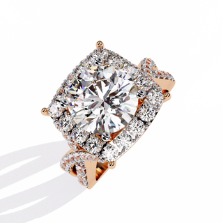 Solitaire Cluster Ring