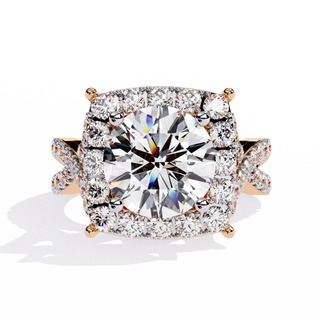 Solitaire Cluster Ring
