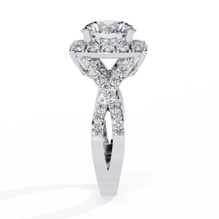 Solitaire Cluster Ring