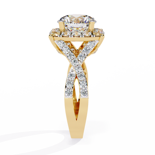 Solitaire Cluster Ring