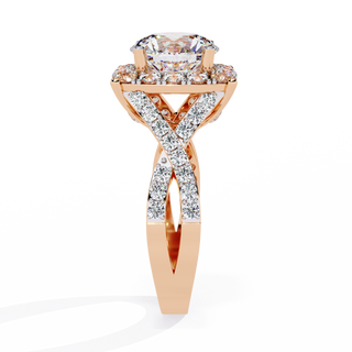 Solitaire Cluster Ring