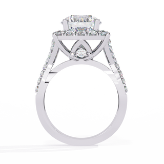 Solitaire Cluster Ring