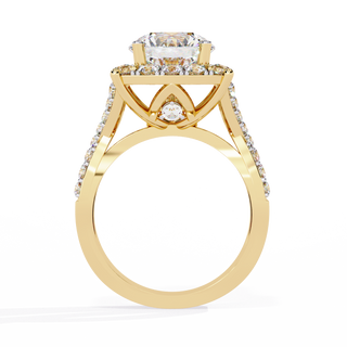 Solitaire Cluster Ring