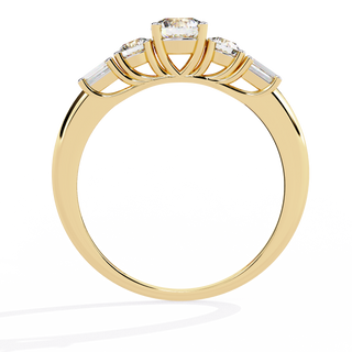 Mixed-Cut Statement Ring