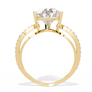 Pear Solitaire Ring