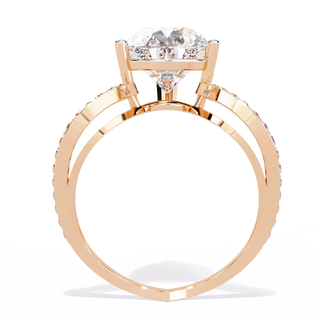Pear Solitaire Ring
