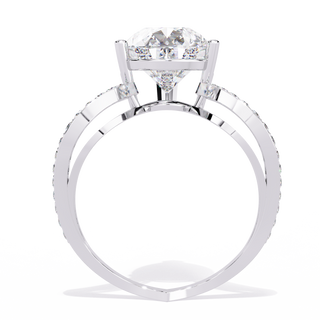 Pear Solitaire Ring