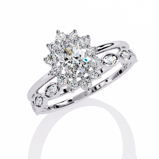 Oval Accent with Band Ring