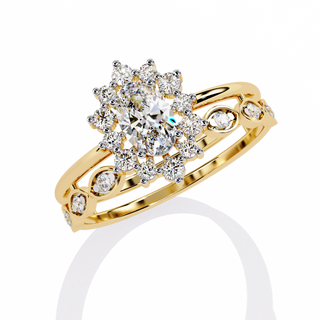 Oval Accent with Band Ring