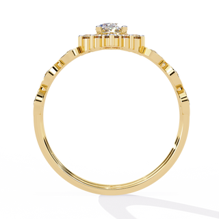 Oval Accent with Band Ring