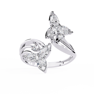 Pear Twin Flower Ring