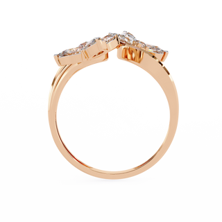 Pear Twin Flower Ring
