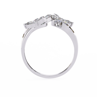 Pear Twin Flower Ring