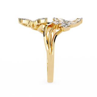 Pear Twin Flower Ring