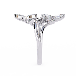 Pear Twin Flower Ring