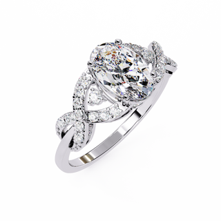 Oval Infinity Ring
