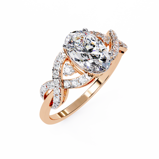 Oval Infinity Ring