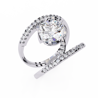 Pave Diamond Band Mock by Aupulent Jewellery 100% certified lab grown diamonds