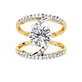 Pave Diamond Band Mock by Aupulent Jewellery 100% certified lab grown diamonds