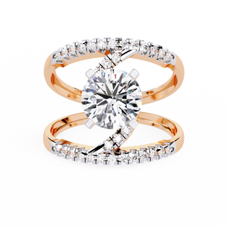 Pave Diamond Band Mock by Aupulent Jewellery 100% certified lab grown diamonds