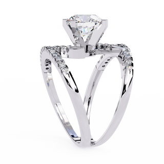Pave Diamond Band Mock by Aupulent Jewellery 100% certified lab grown diamonds