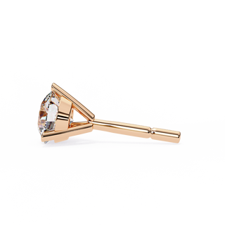 Round Lab Grown Diamond Stud Earrings by Aupulent Jewellery 100% certified lab grown diamonds