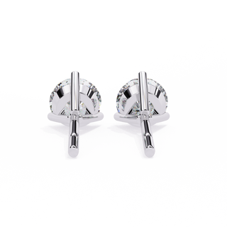 Round Lab Grown Diamond Stud Earrings by Aupulent Jewellery 100% certified lab grown diamonds