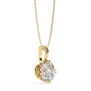 Round Luxury Pendant by Aupulent Jewellery 100% certified lab grown diamonds