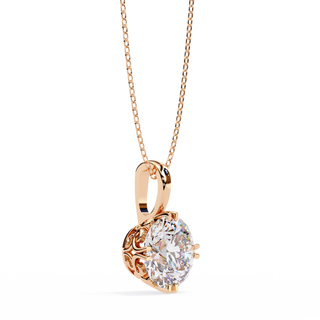 Round Luxury Pendant by Aupulent Jewellery 100% certified lab grown diamonds