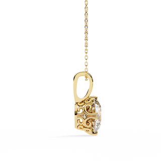 Round Luxury Pendant by Aupulent Jewellery 100% certified lab grown diamonds
