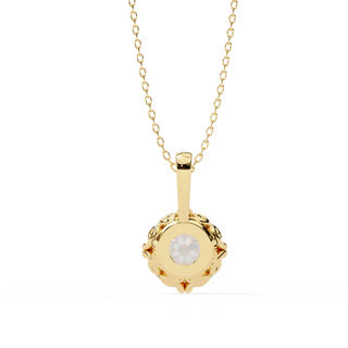 Round Luxury Pendant by Aupulent Jewellery 100% certified lab grown diamonds