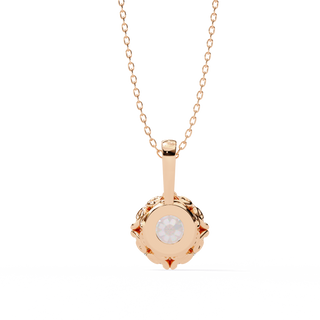 Round Luxury Pendant by Aupulent Jewellery 100% certified lab grown diamonds