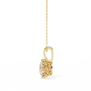 Round Luxury Pendant by Aupulent Jewellery 100% certified lab grown diamonds