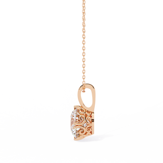 Round Luxury Pendant by Aupulent Jewellery 100% certified lab grown diamonds
