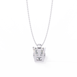 Round Luxury Pendant by Aupulent Jewellery 100% certified lab grown diamonds