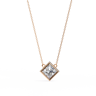 Modern Princess Pendant by Aupulent Jewellery 100% certified lab grown diamonds