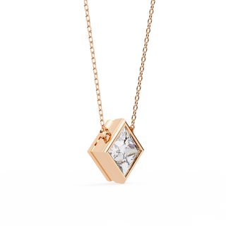 Modern Princess Pendant by Aupulent Jewellery 100% certified lab grown diamonds